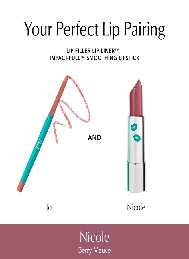 Thrive Causemetics Impact-FULL Smoothing Lipstick, Moisturizing Lip Makeup Essential with Vitamin E, Lightweight Creamy Lipstick for Women, Long Lasting, Vegan, Shade Nicole (Berry Mate) - Image 4